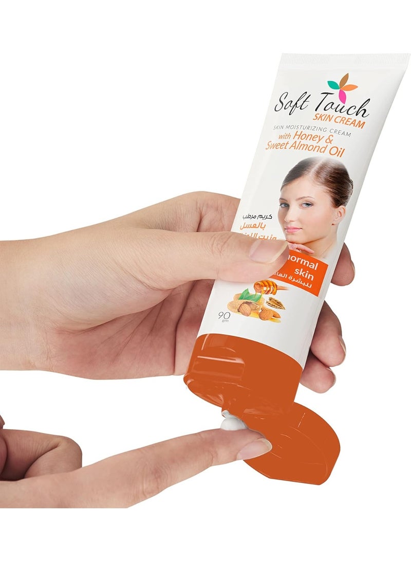 Soft Touch Cream with Honey & Almond Oil for Normal Skin – 90 g - Image 2